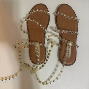 Steve Madden Clear Studded Sandal